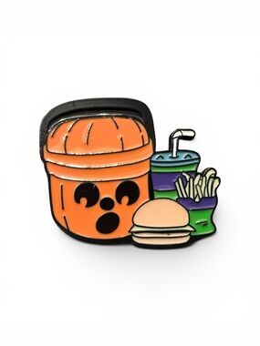 Halloween Trick or Treat Bucket Enamel Pin